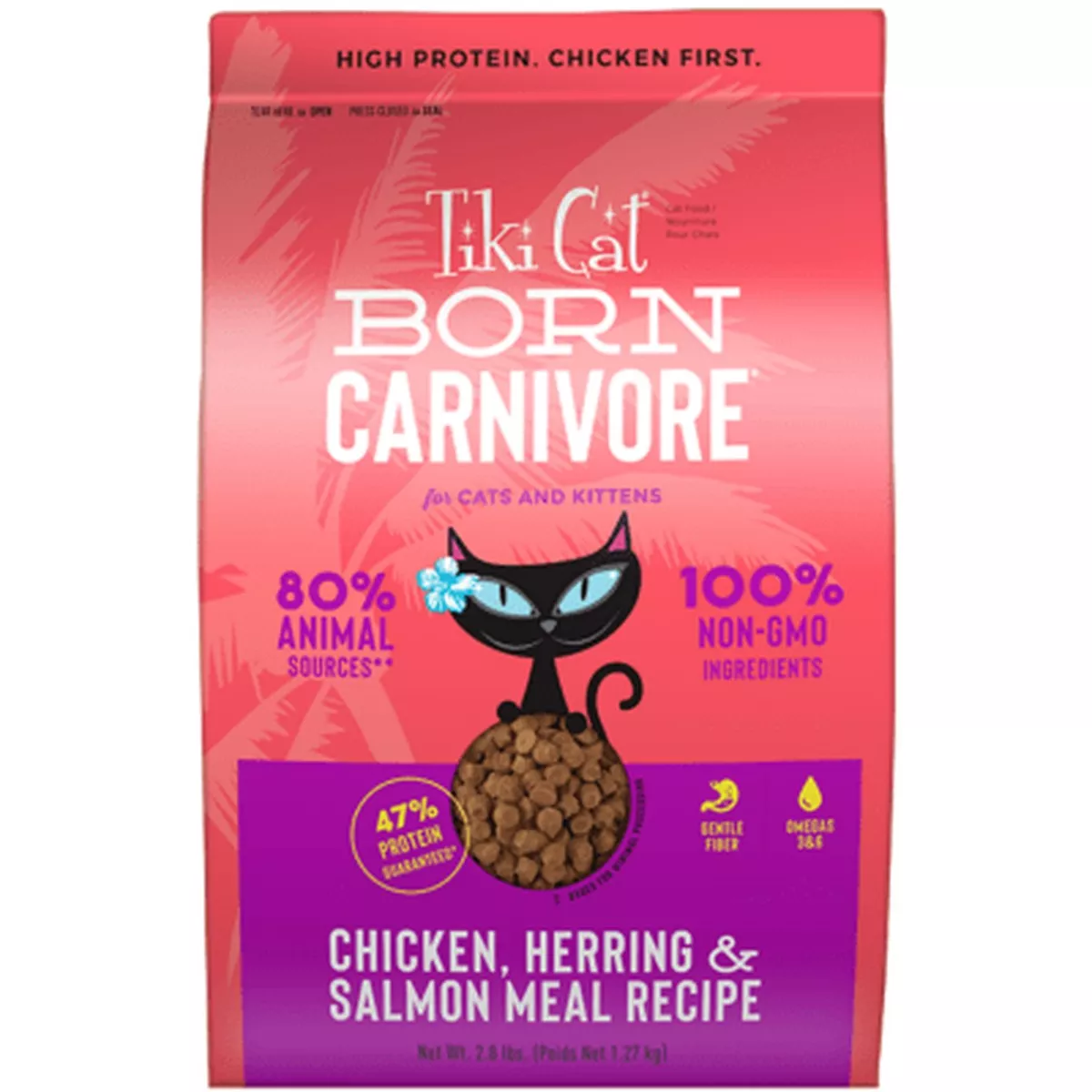 Tiki Cat Born Carnivore Chicken, Herring and Salmon Cat Food