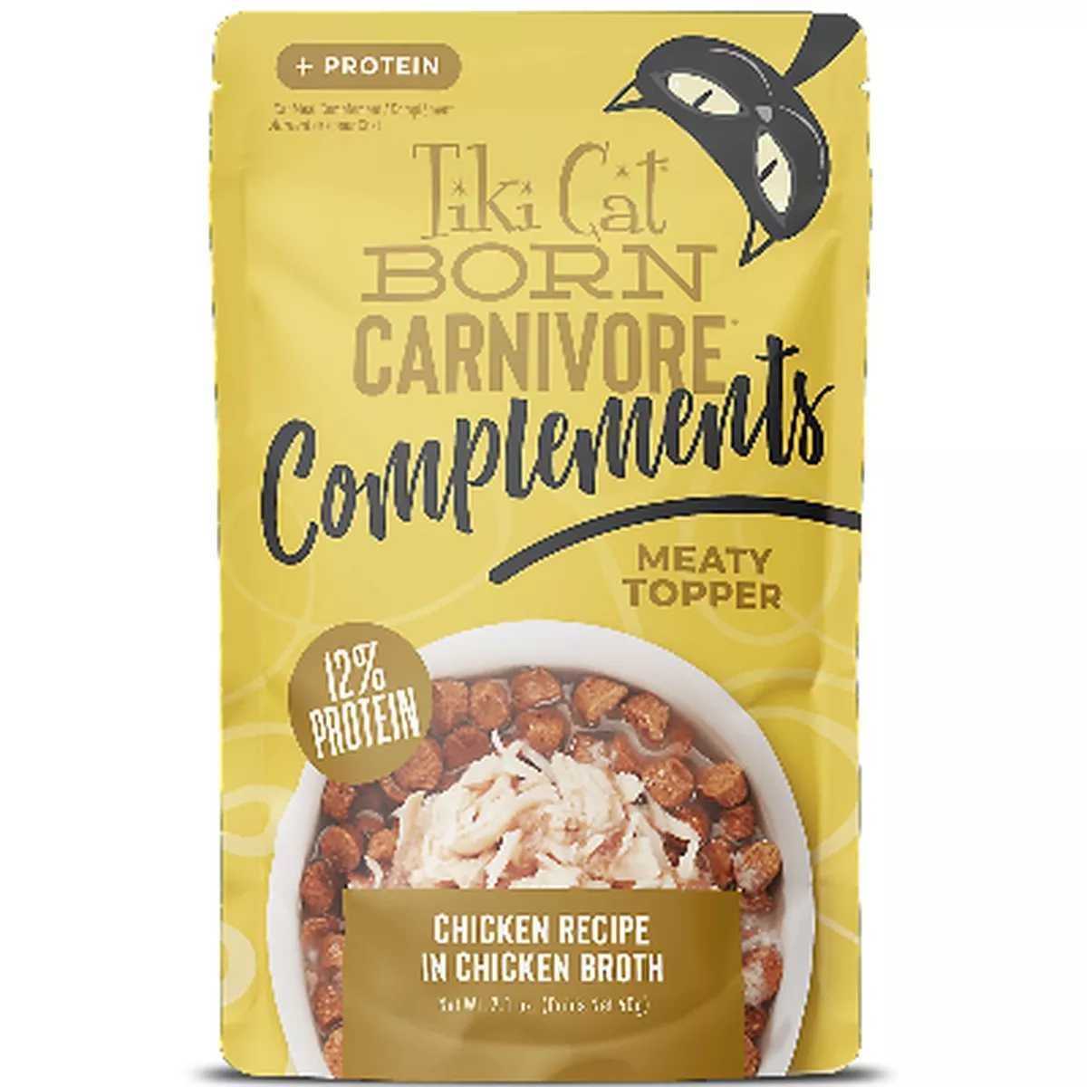 Tiki Cat Born Carnivore Complements Chicken Cat Food Topper