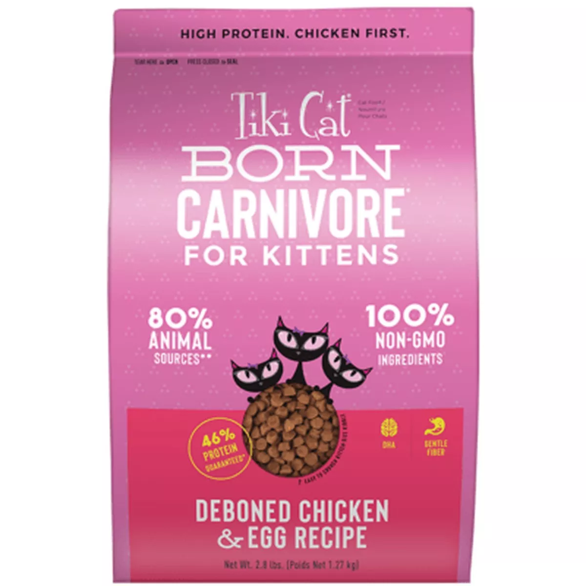 Tiki Cat Born Carnivore Deboned Chicken and Egg Kitten Food