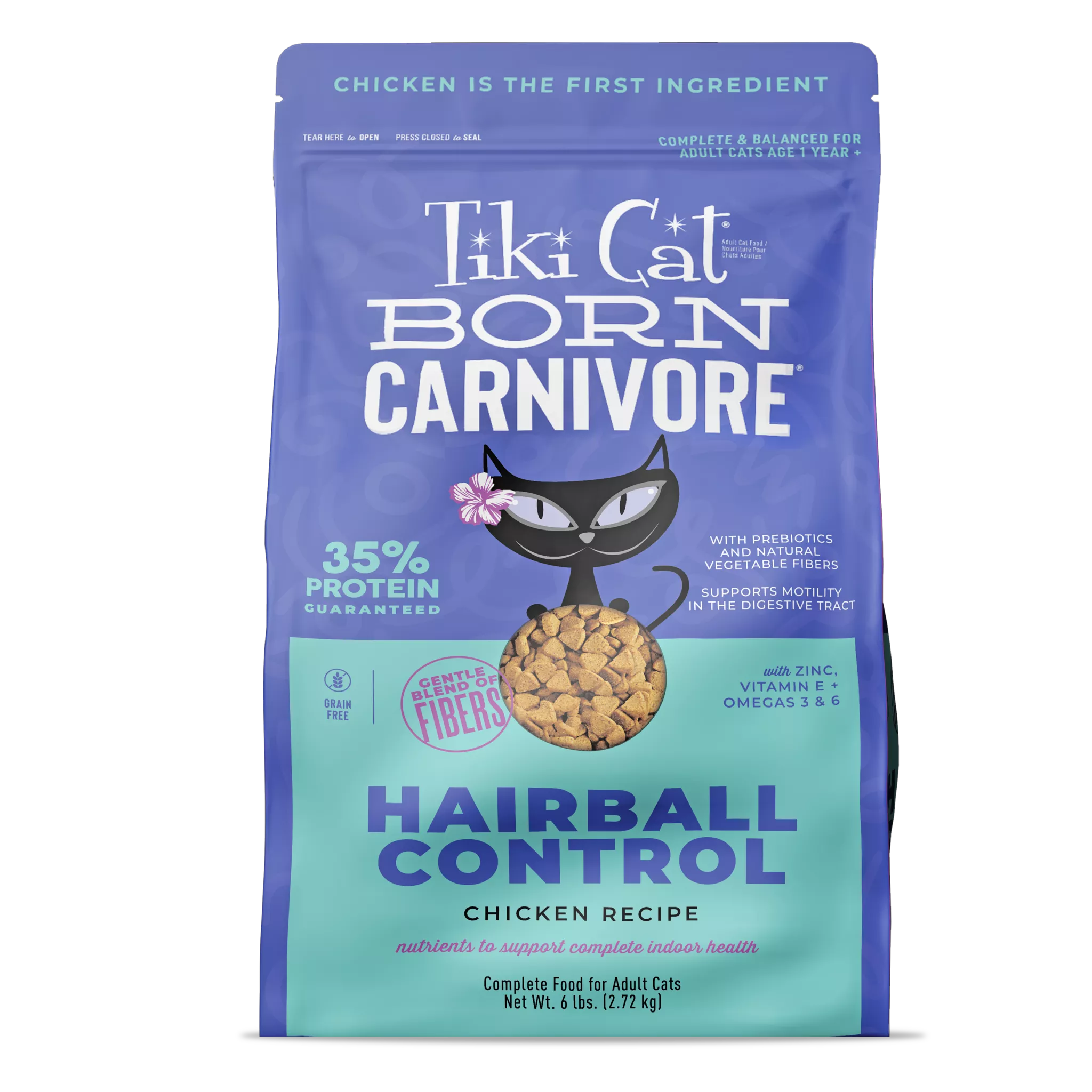Tiki Cat Born Carnivore Hairball Chicken 3 Lb