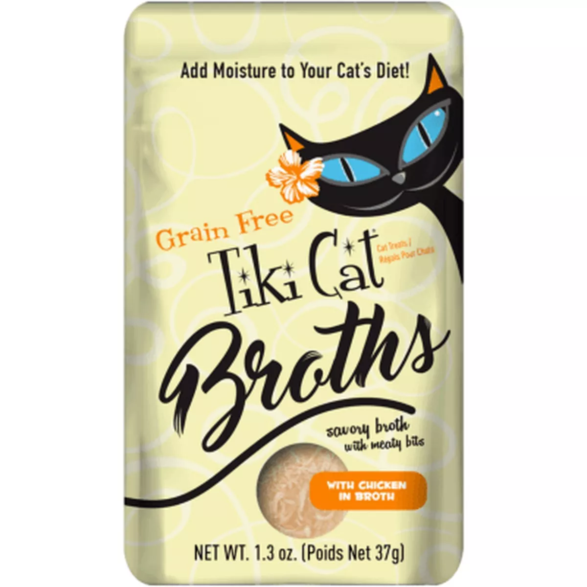 Tiki Cat Broths with Chicken Grain Free Cat Food Topper