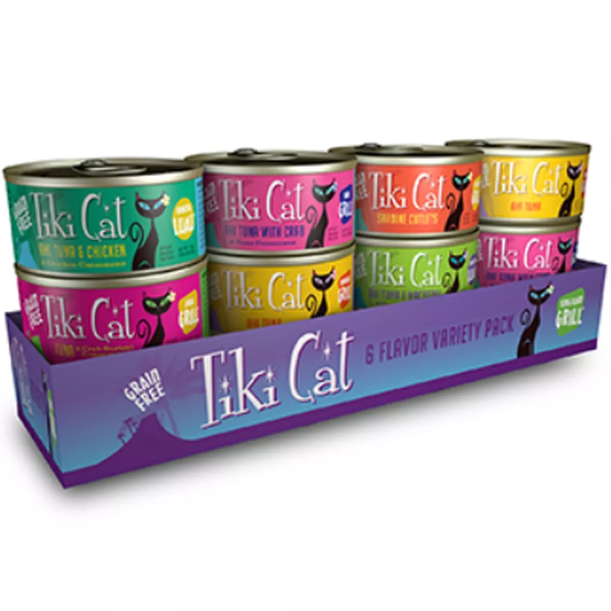 Tiki Cat King Kamehameha Variety Pack Grain Free Canned Cat Food