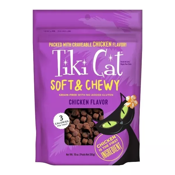 Tiki Cat Soft & Chewy Treats for Cats - Chicken Flavour