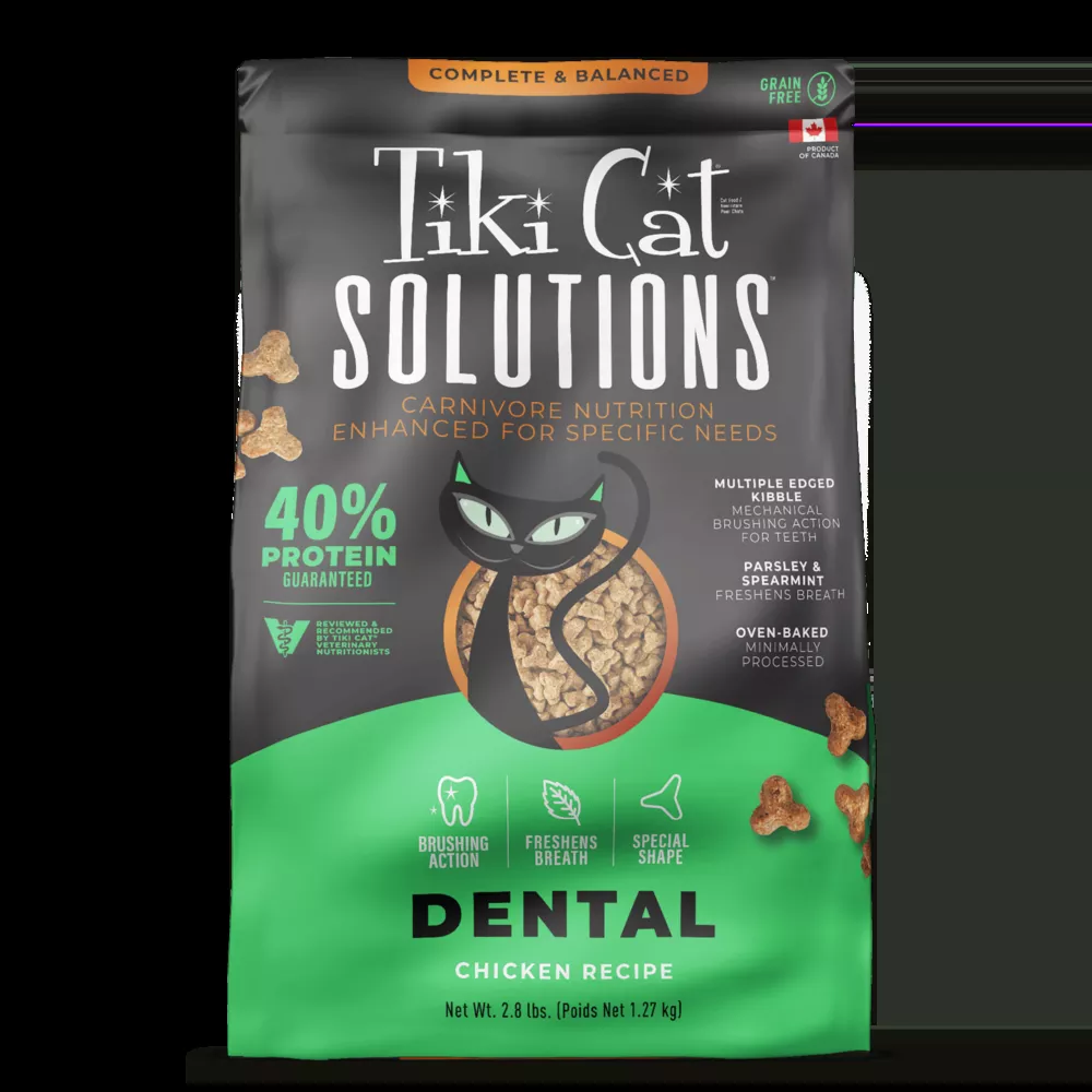 Tiki Cat Solutions Dental Chicken Baked Kibble