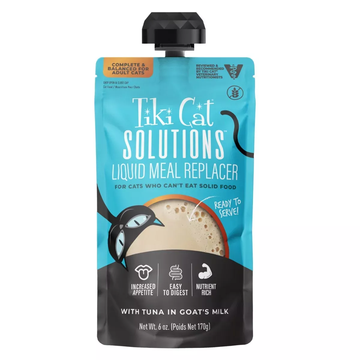 Tiki Cat Solutions Liquid Meal Replacer - Tuna in Goat's Milk