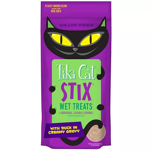 Tiki Cat Stix Cat Wet Treats - Duck