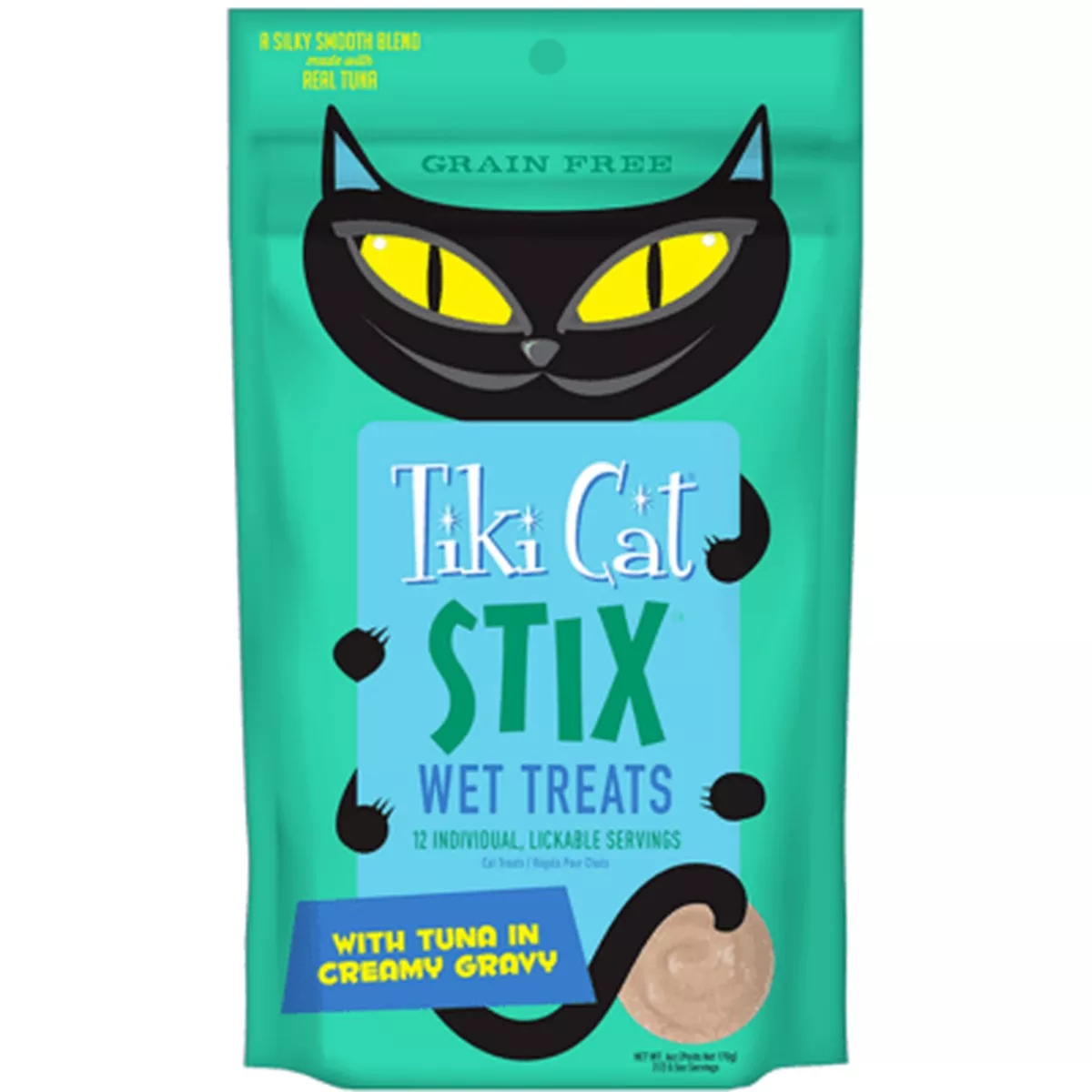 Tiki Cat Stix Tuna in Creamy Gravy Grain Free Wet Cat Treat