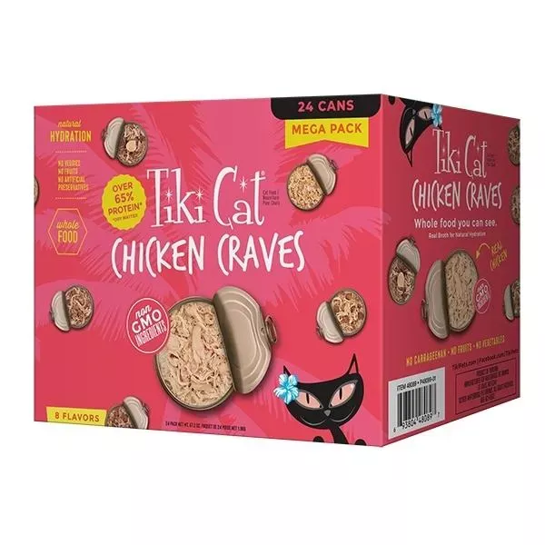 Tiki Cat Wet Cat Food - Chicken Craves Mega Pack