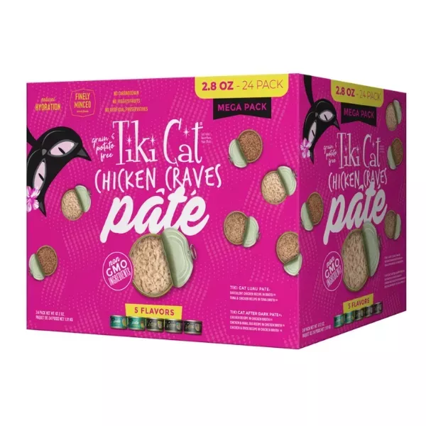 Tiki Cat Wet Cat Food - Chicken Craves Pate Mega Pack