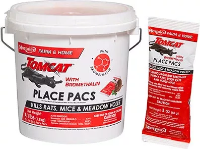 Tomcat W/Bromethalin Pelleted Place Pacs Pail