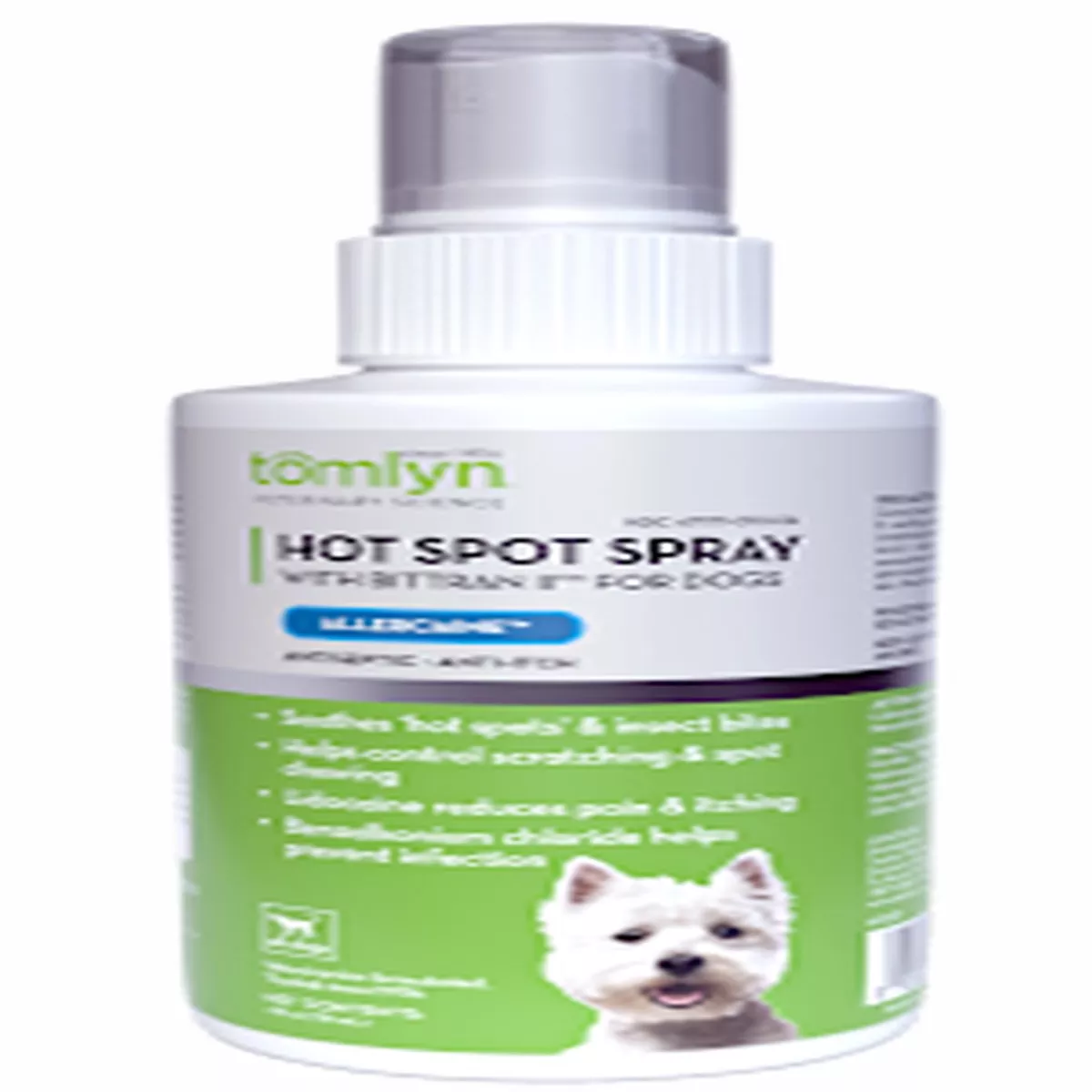 Tomlyn Allercaine Hot Spot Spray for Dogs, 4 oz