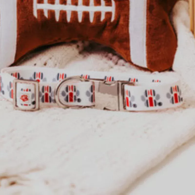Top Rocks OSU Helmet Stripe Paw Print Collar
