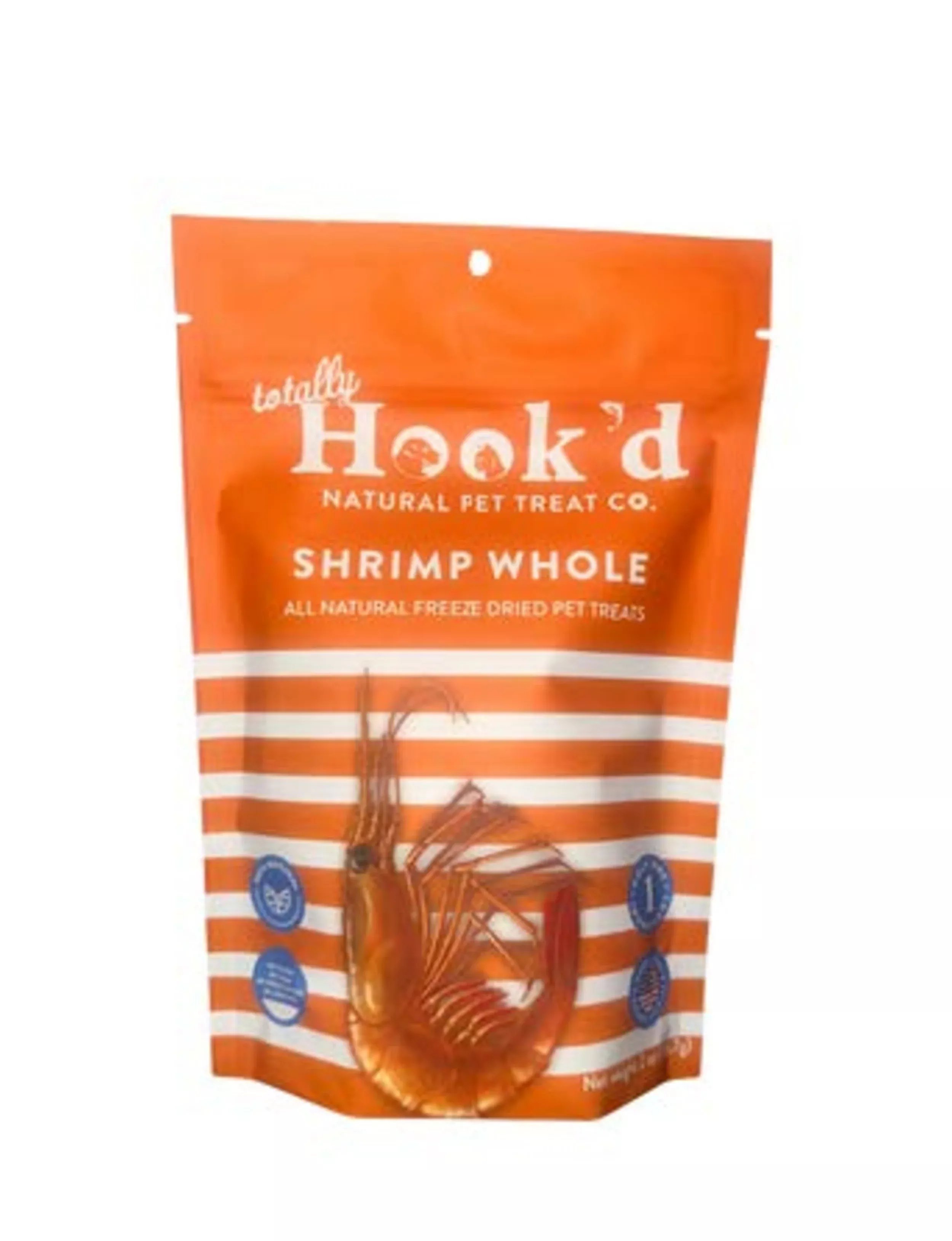 Totally Hook'd Shrimp Whole Freeze Dried Treats 2oz