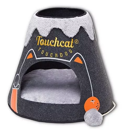 Touchcat Molten Lava Triangular Cat Bed