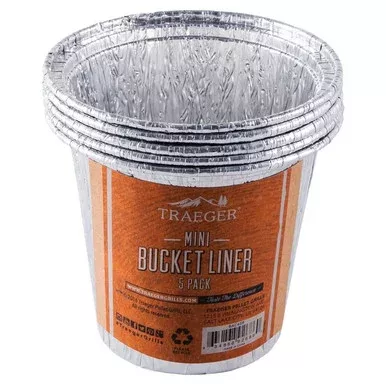 Traeger Aluminium Mini Bucket Liner – 5 pk