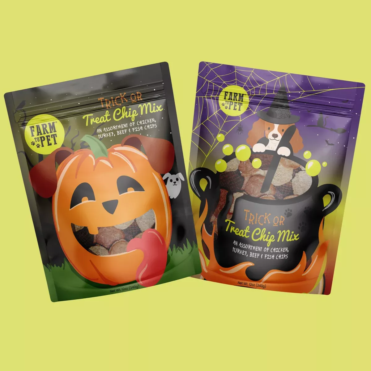 Trick or Treat Chip Mix Halloween Dog Treats