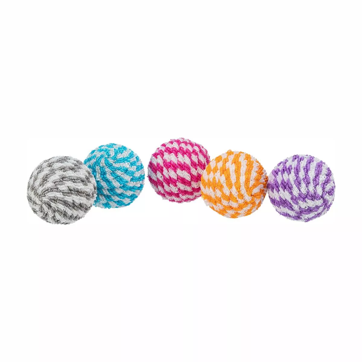 Trixie Plastic & Nylon Ball Cat Toy, 1.8"