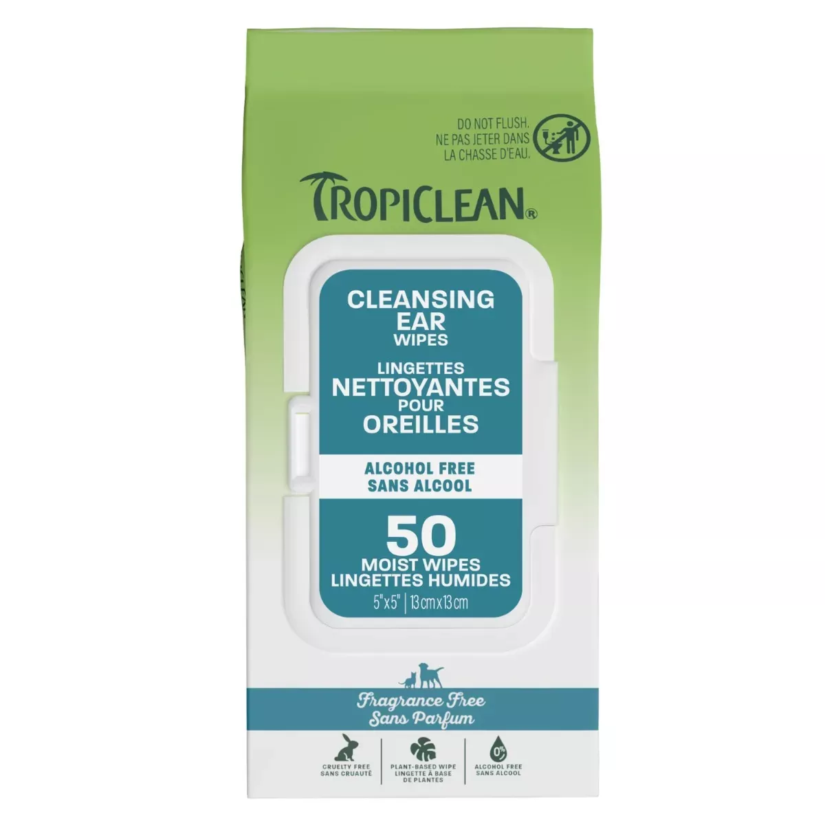 TropiClean Cleaning Ear Wipes for Pets