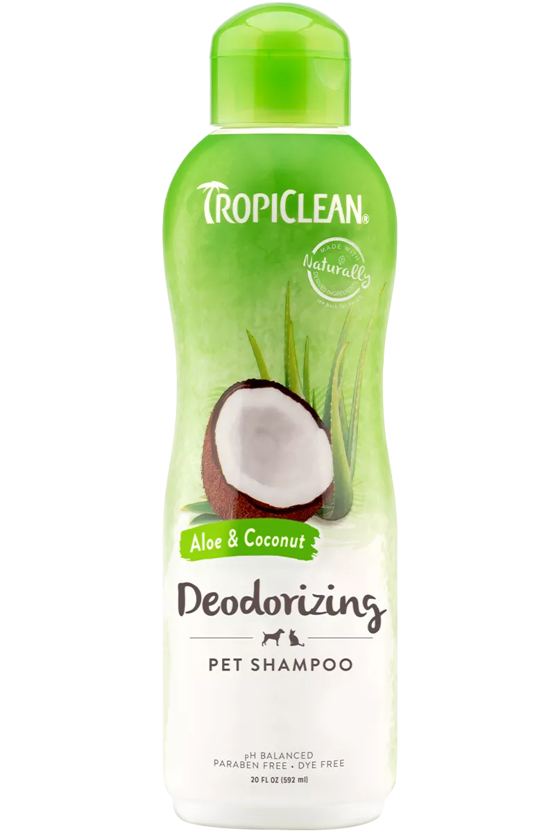 Tropiclean Deodorizing Aloe & Coconut Pet Shampoo 20 oz