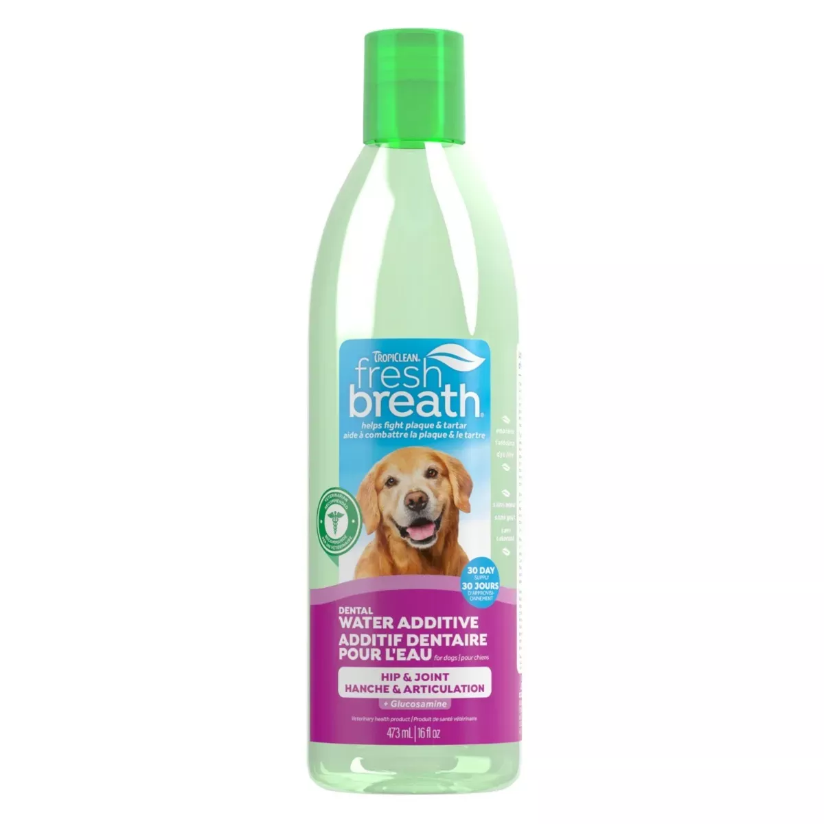 TropiClean Fresh Breath Dental Water Additive for Dogs - Hip & Joint
