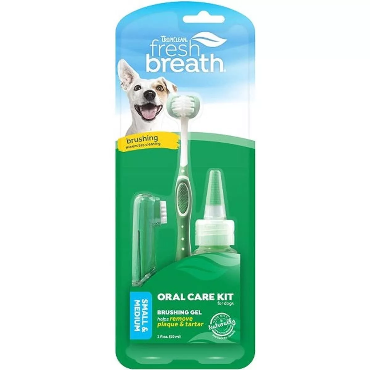 Tropiclean, Fresh Breath Oral Care Kit for Small & Medium Dogs