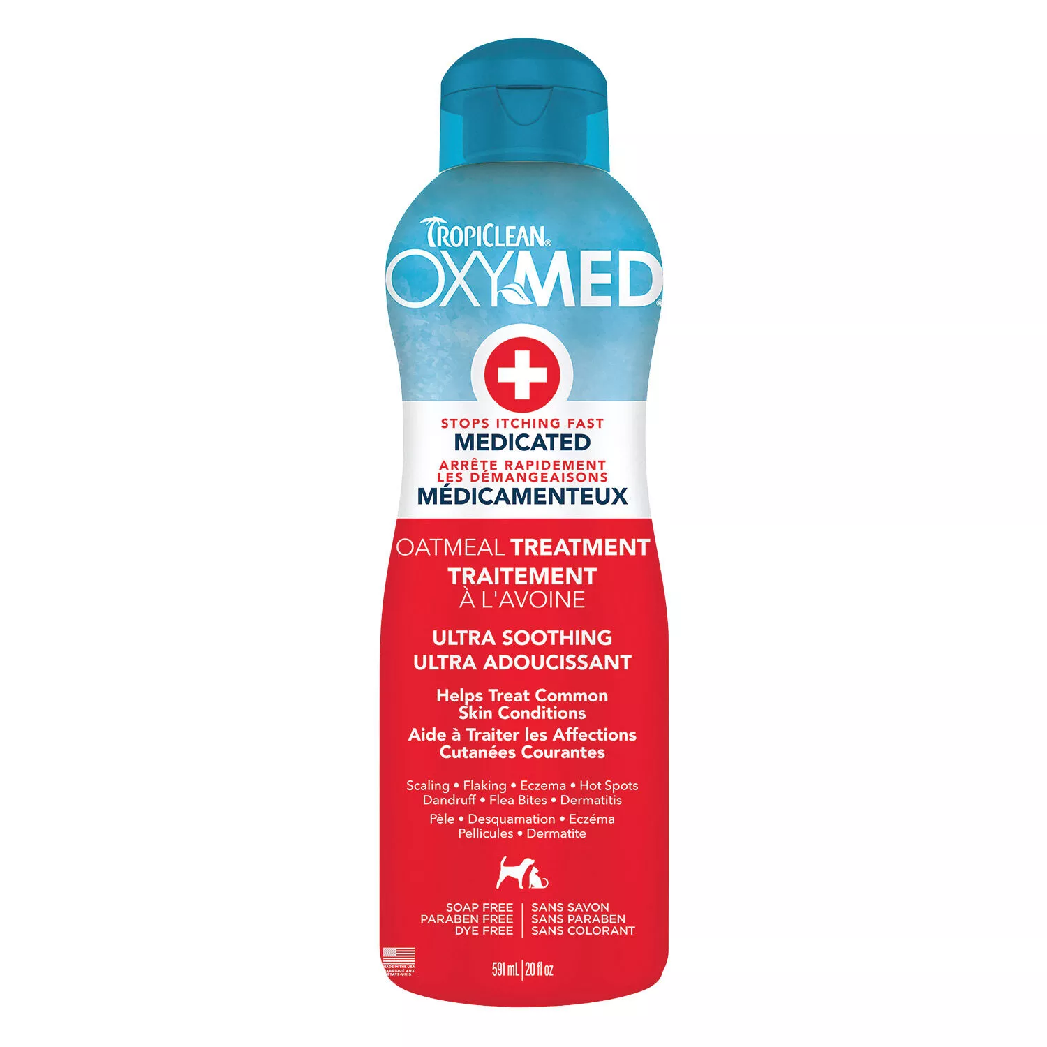 Tropiclean, OxyMed Oatmeal Treatment Rinse - 20 oz