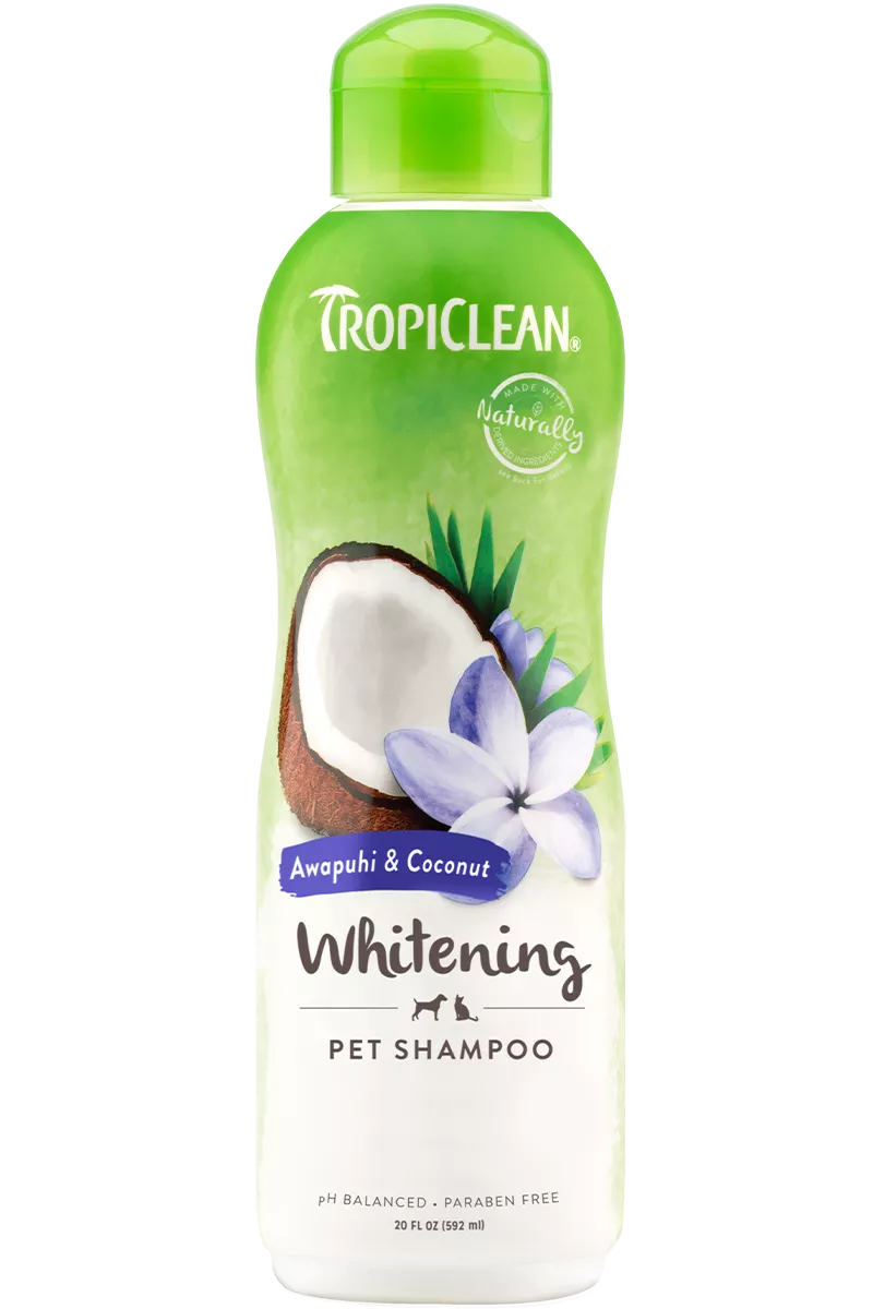 Tropiclean Whitening Awapuhi & Coconut Pet Shampoo 20 oz
