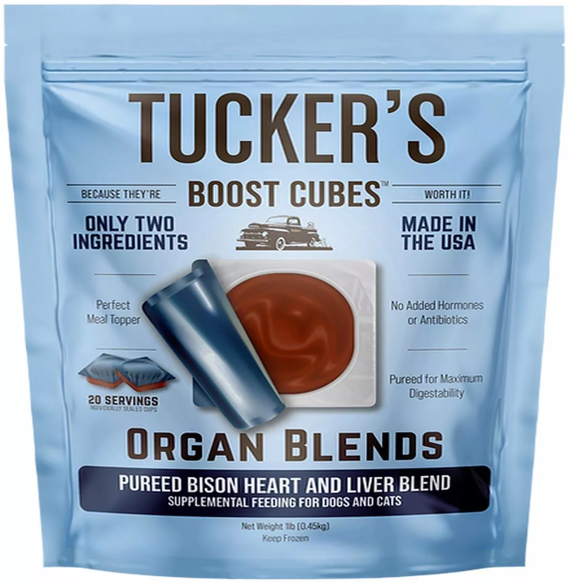 Tucker’s Boost Cubes Pureed Bison Heart and Liver Blend