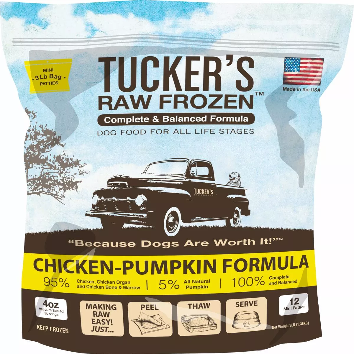 Tucker’s Chicken-Pumpkin Complete and Balanced Raw Diets for Dogs