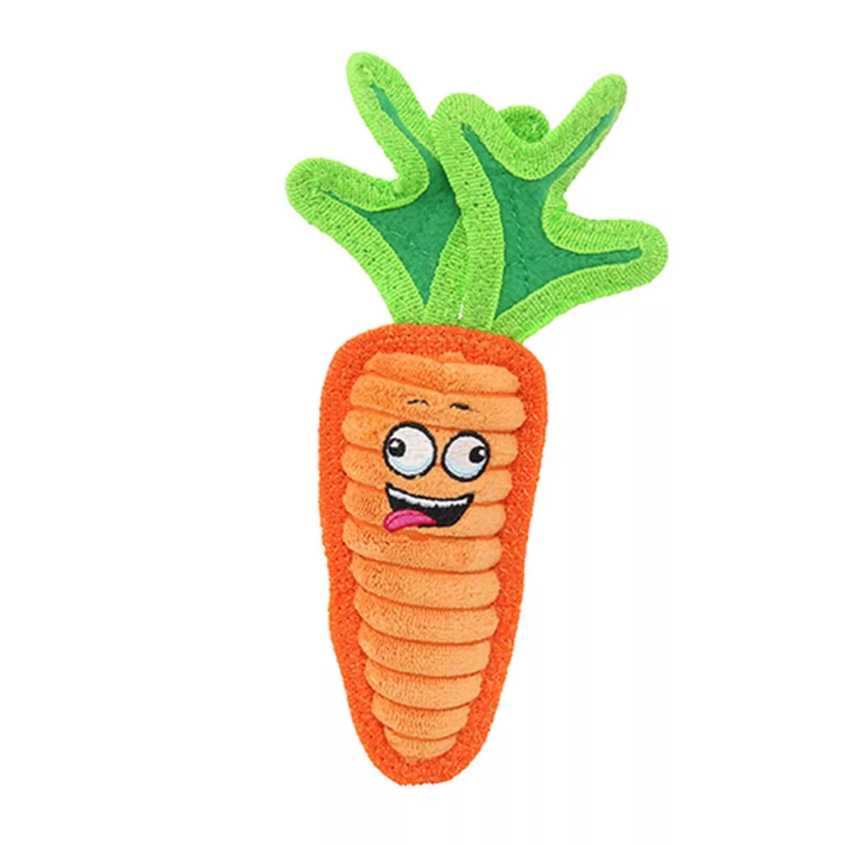 Tuffy Funny Food Junior Carrot Dog Toy