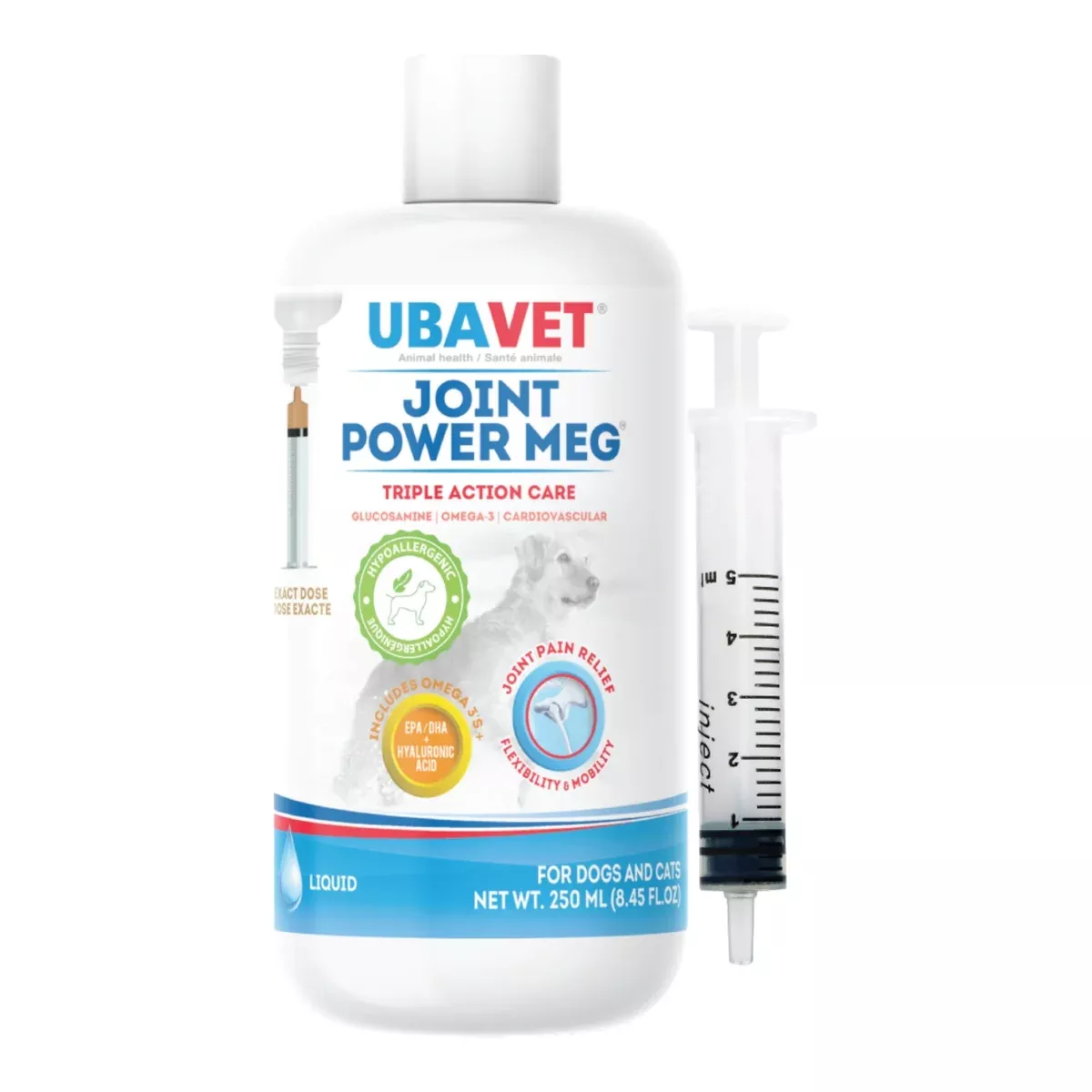UBAVET Joint Power MEG Maximum Joint Care Liquid for Cats and Dogs