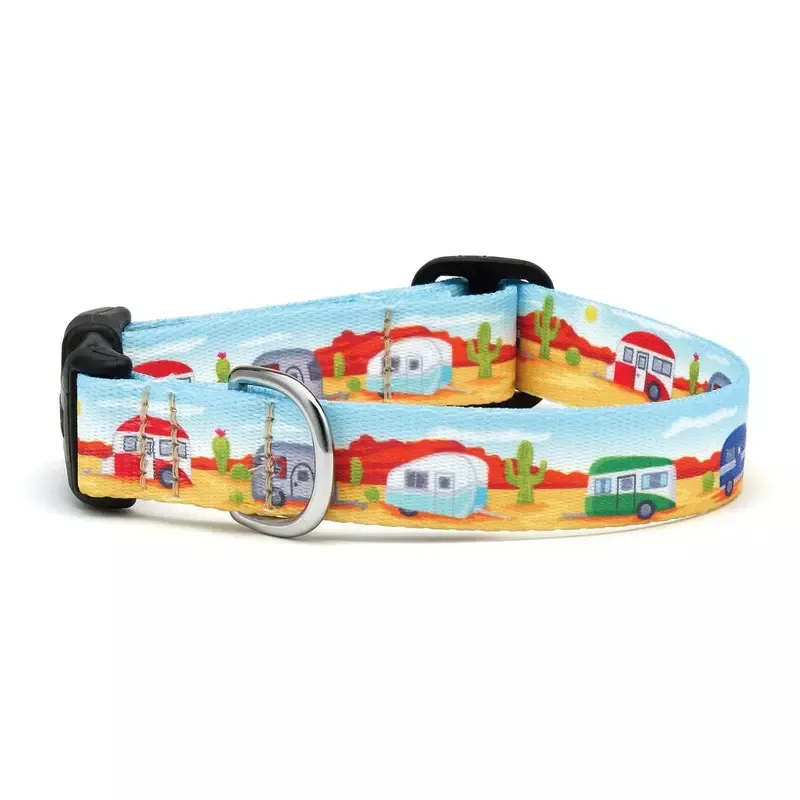 Up Country Camp Out Printed Dog Collar X-Large