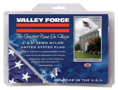 Valley Forge Nylon US Flag 4′ x 6′