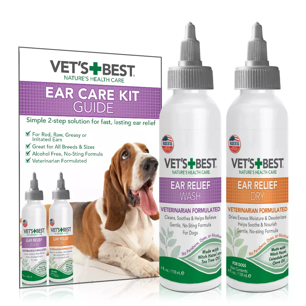 Vet's Best Ear Relief Wash and Dry for Dogs