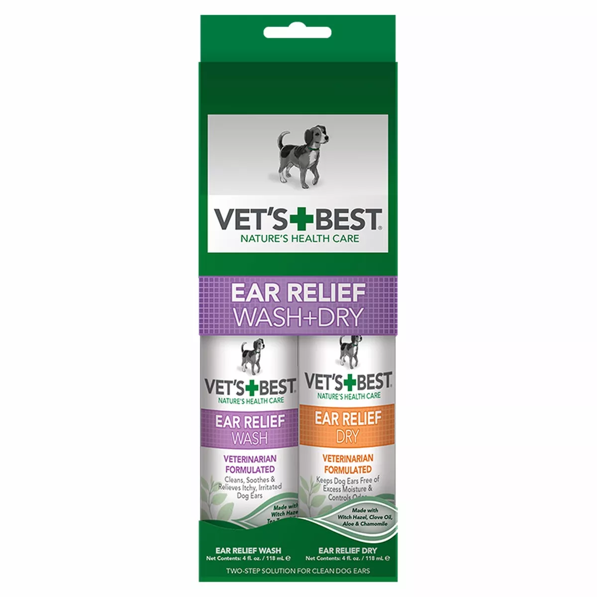 Vet's Best Ear Relief Wash + Dry