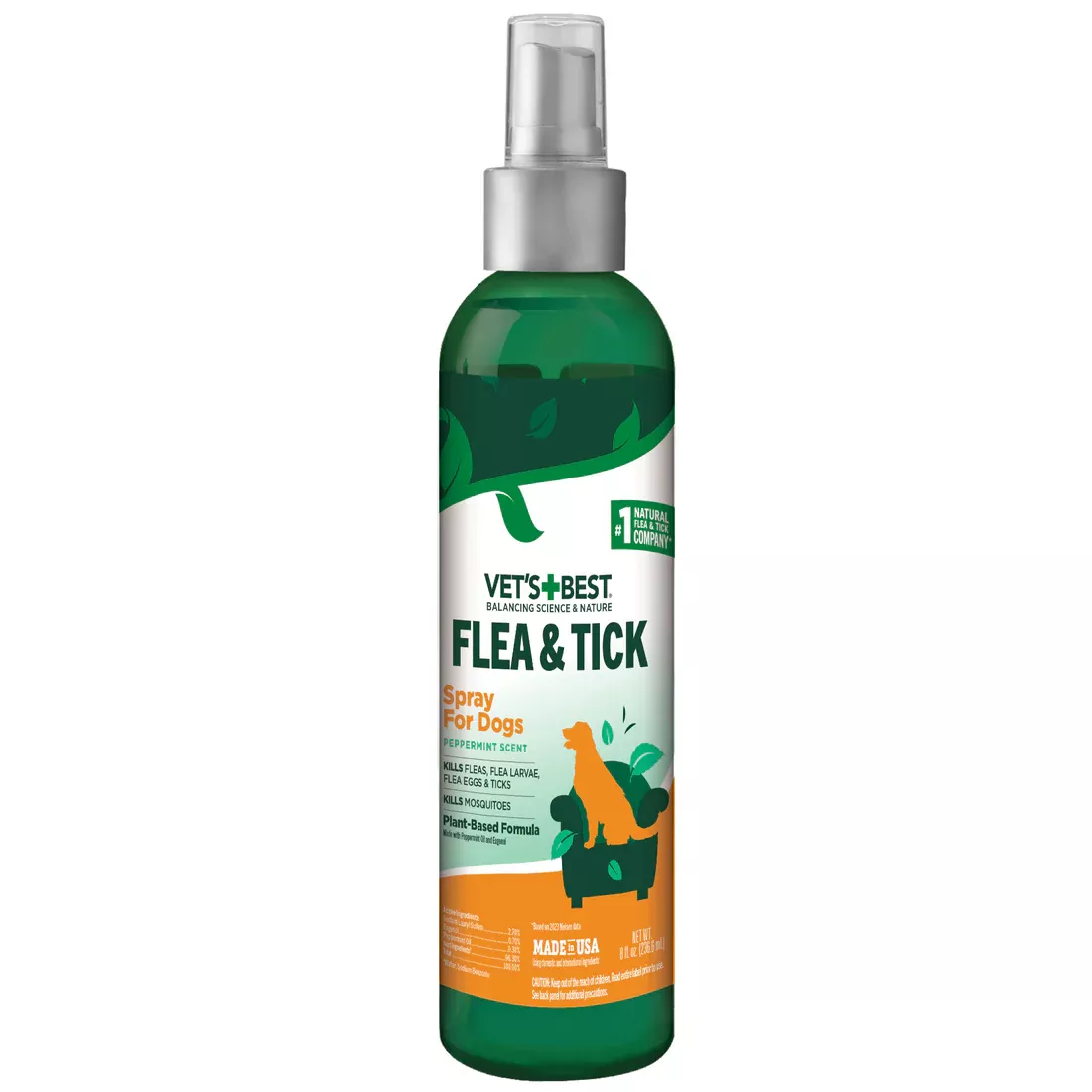 Vet's Best Flea And Tick Spray For Dogs 8 oz