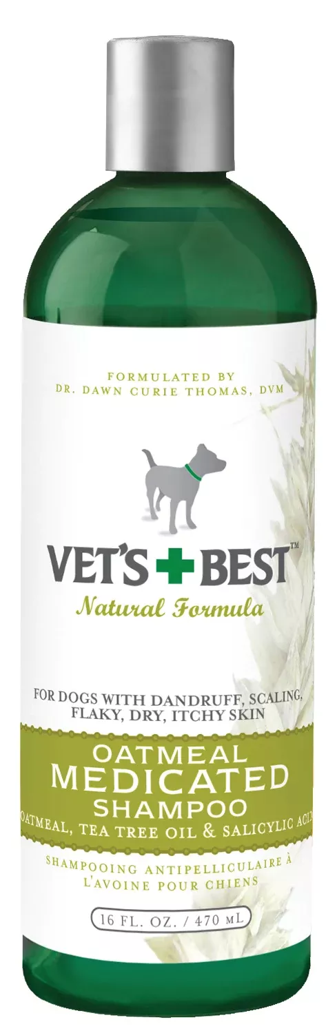 VET'S+BEST OATMEAL MEDICATED SHAMPOO FOR DOGS