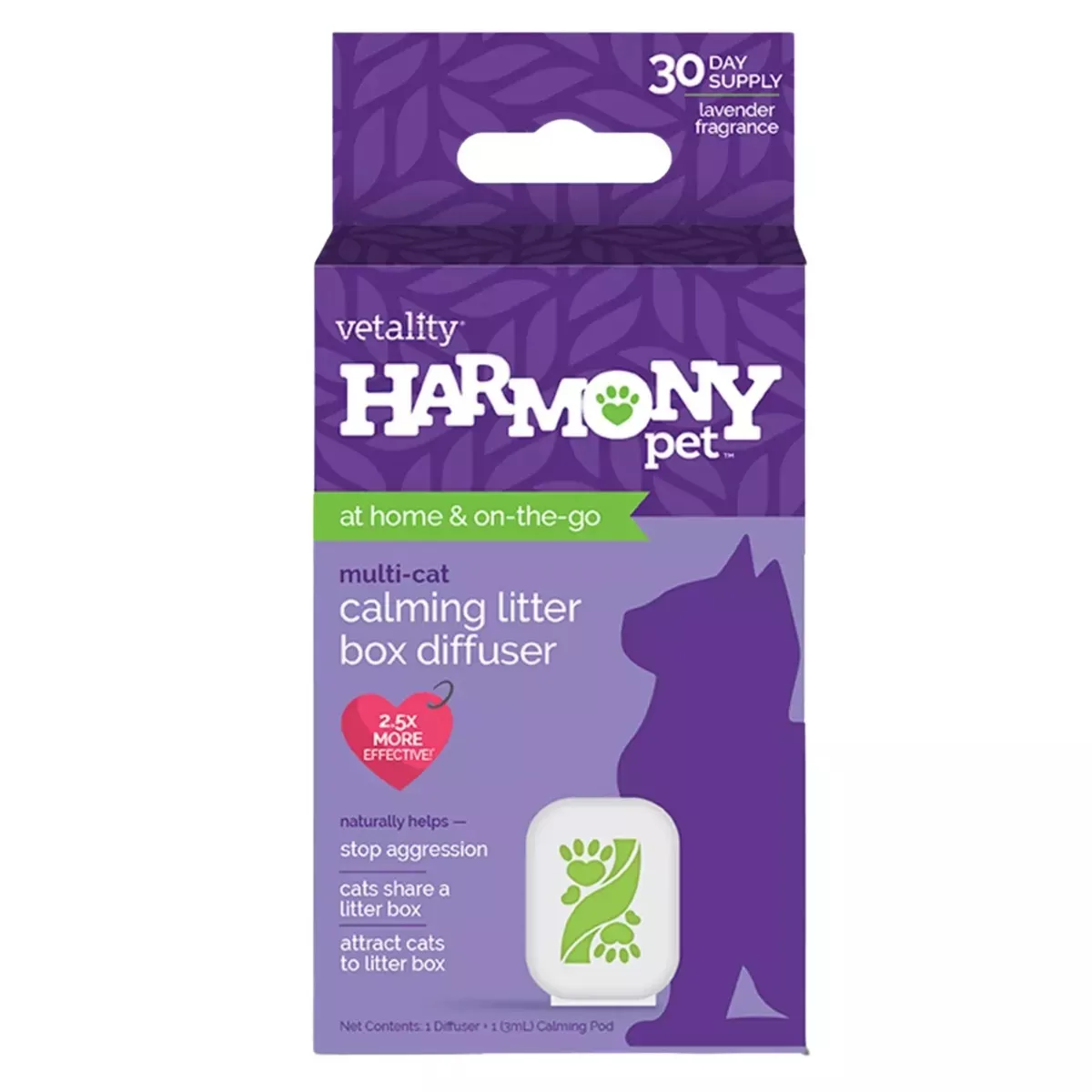 Vetality Harmony Pet Calming Litter Box Diffuser