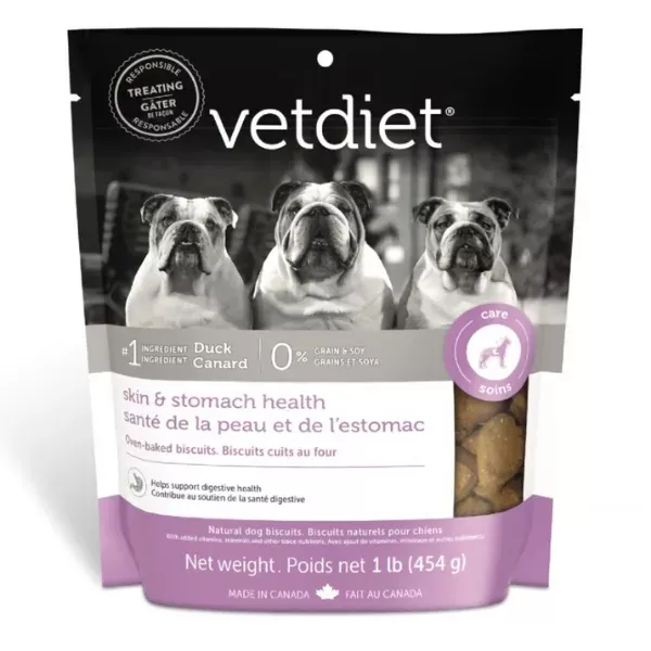 Vetdiet Biscuits for Dogs - Skin & Stomach Health