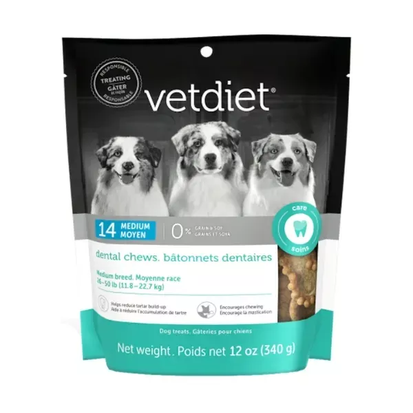 Vetdiet Dental Chews for Dogs - Medium
