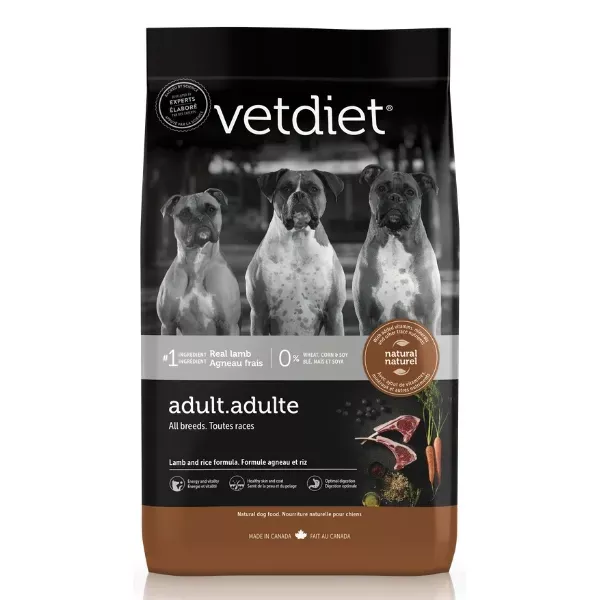 Vetdiet Dry Food for Adult Dogs - Lamb & Rice Formula