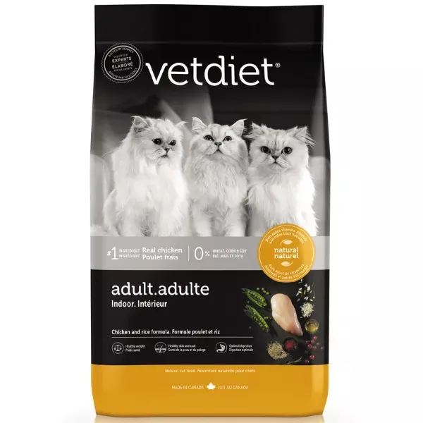 Vetdiet Dry Food for Adult Indoor Cats - Chicken Formula