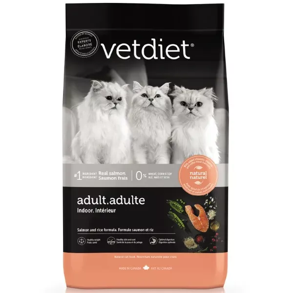 Vetdiet Dry Food for Adult Indoor Cats - Salmon Formula