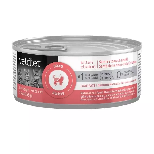 Vetdiet Wet Food for Kittens - Skin and Stomach Salmon Formula