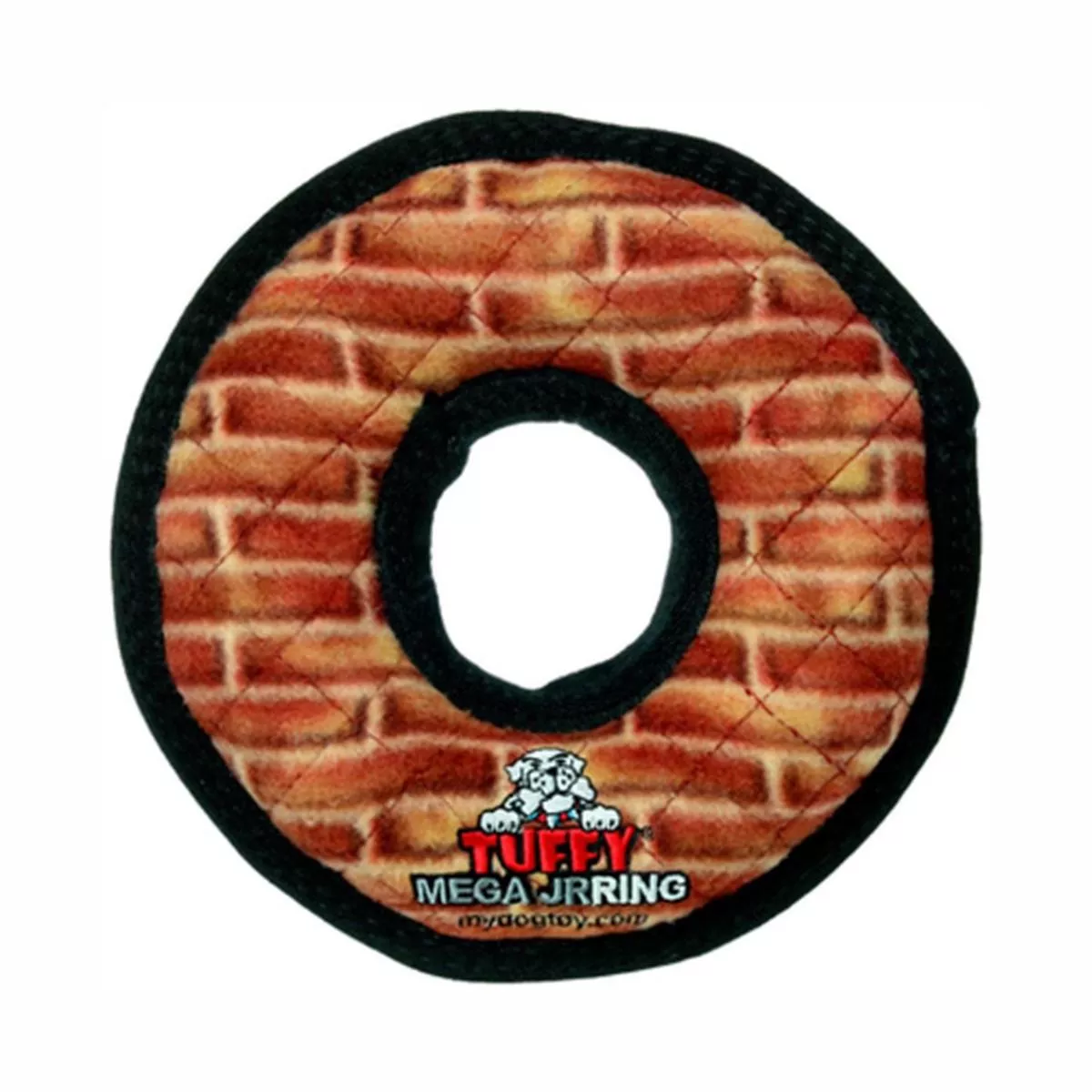 VIP Tuffy's Mega Junior Ring Dog Toy, Brick