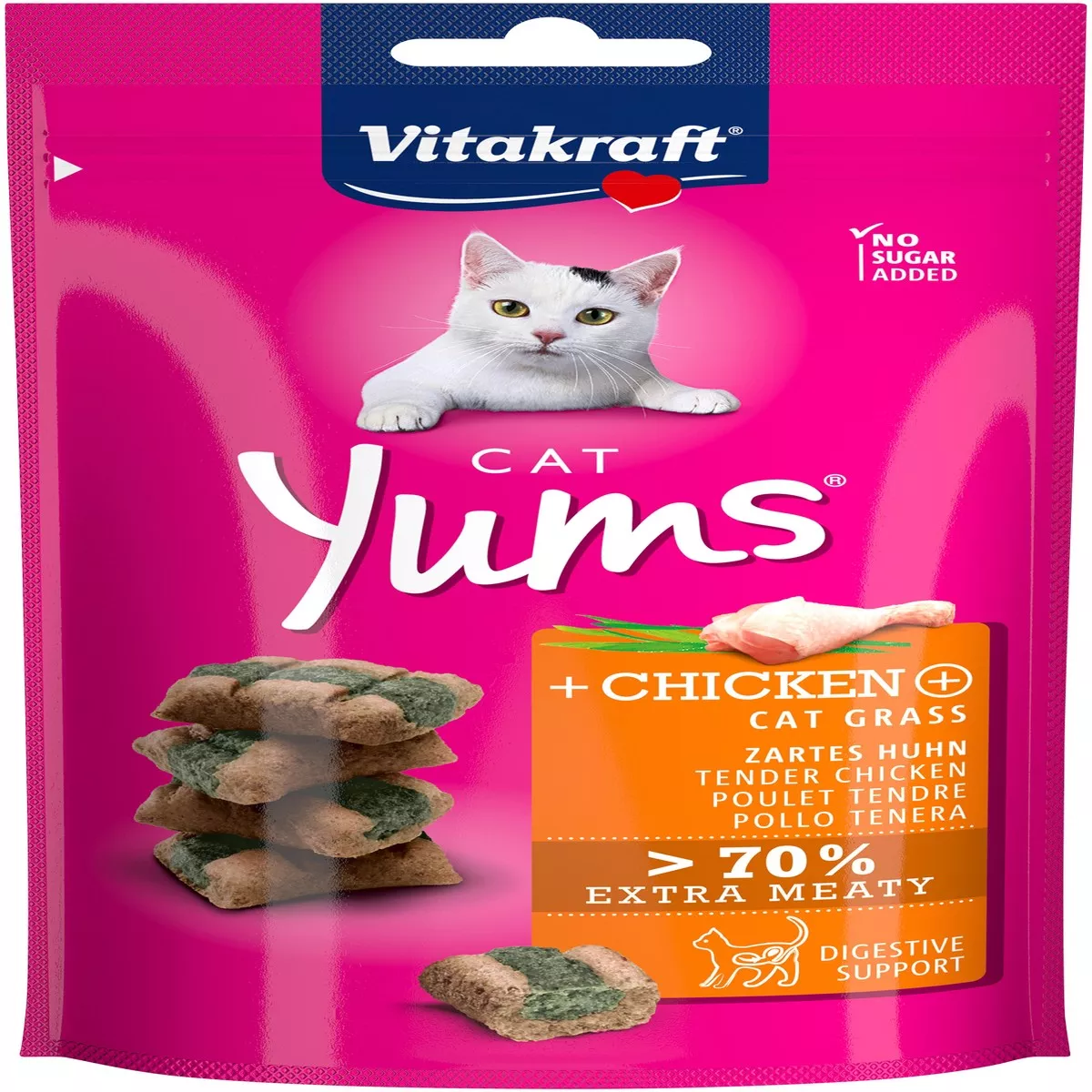 Vitakraft Cat Yums Chicken And Cat Grass