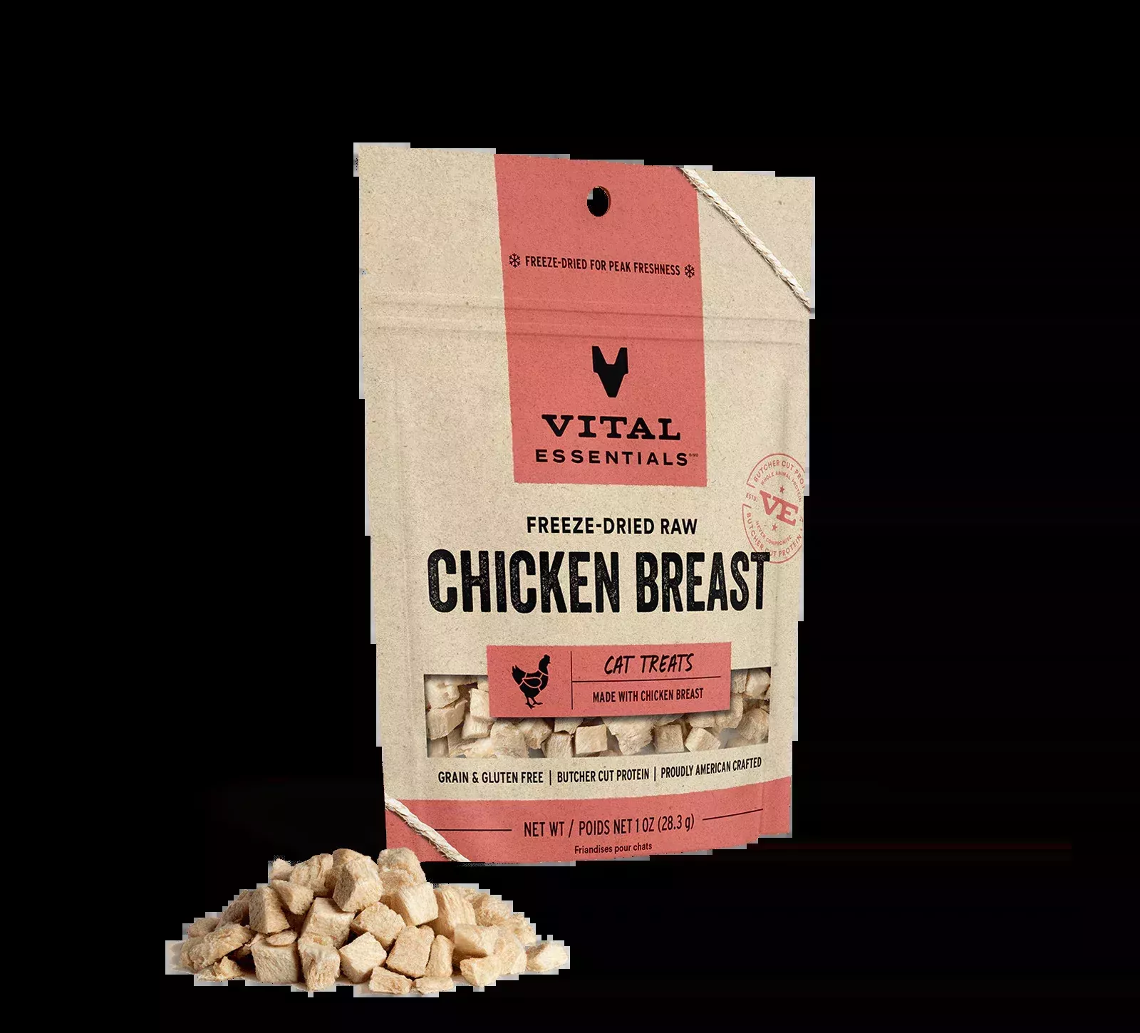 Vital Essentials Freeze-Dried Chicken Breast – Treats for Cats