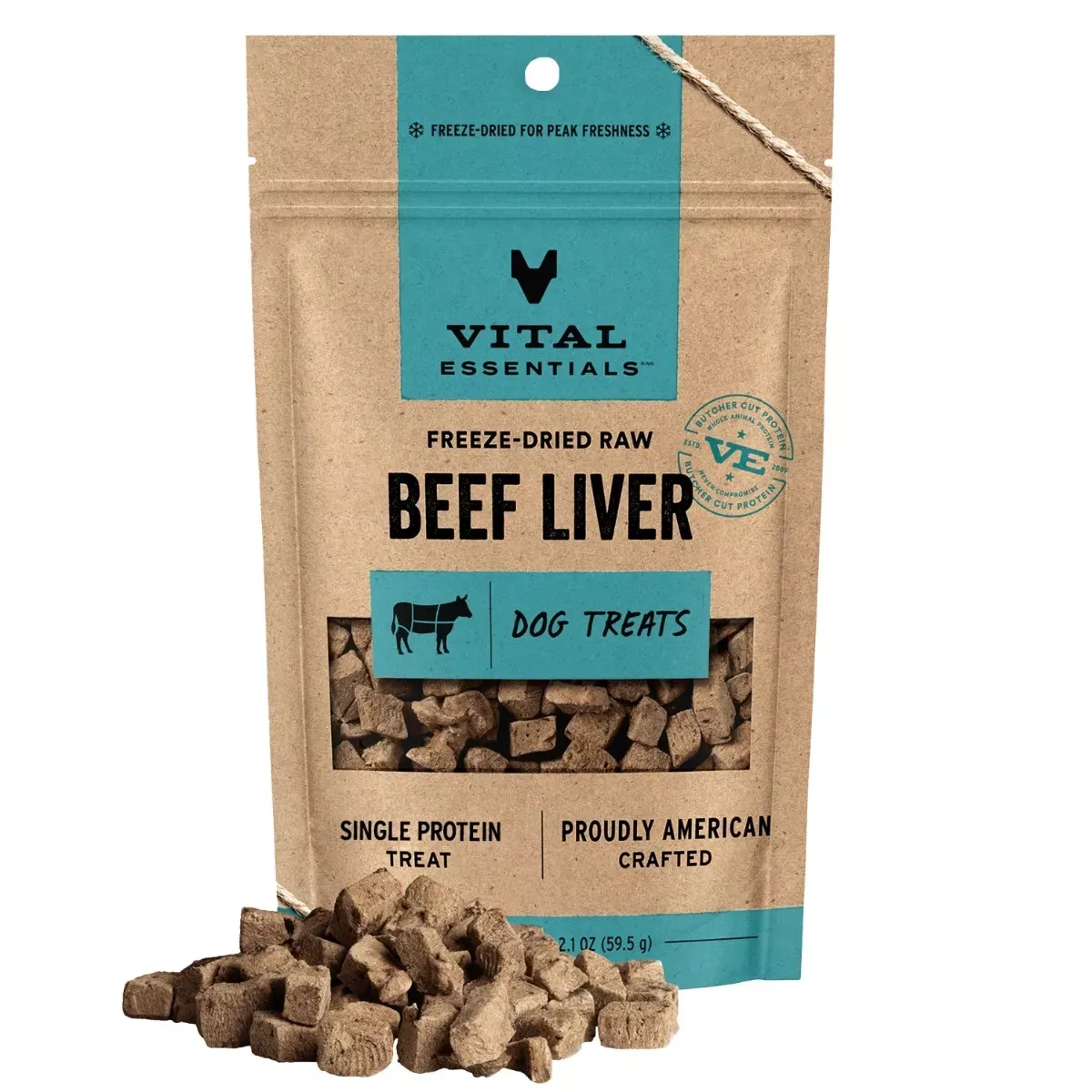 Vital Essentials Freeze-Dried Treats for Dogs - Beef Liver