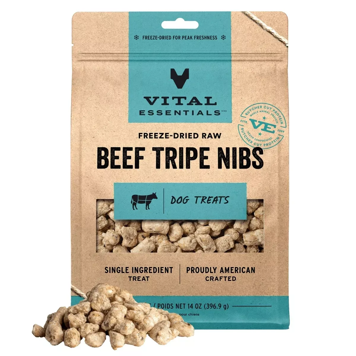 Vital Essentials Freeze-Dried Treats for Dogs - Beef Tripe Nibs