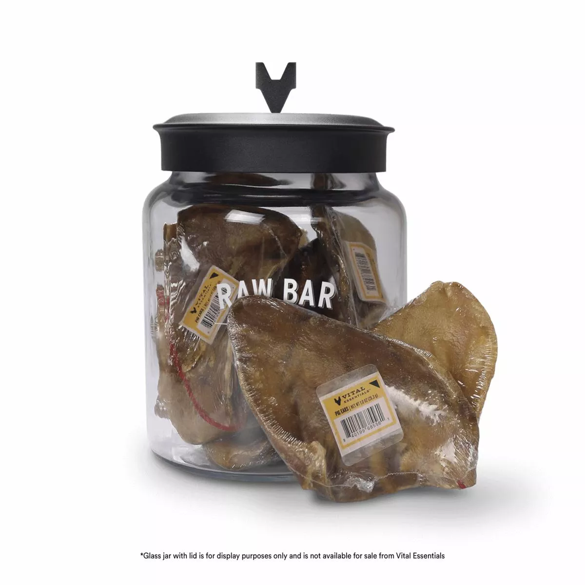 Vital Essentials Raw Bar Freeze Dried Raw Pig Ears Dog Snacks